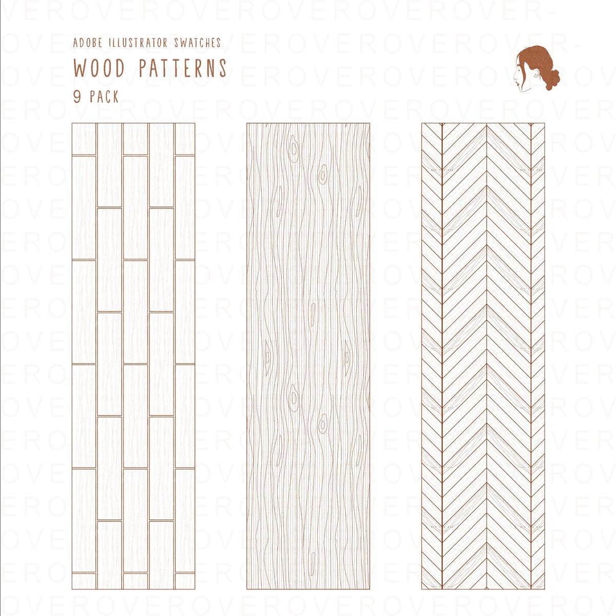 Wood Patterns — pattern set for architectural drawings, preview 4 of 4