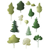 14 Tree Vector Cutouts (Flat Illustrated Trees and Shrubs)