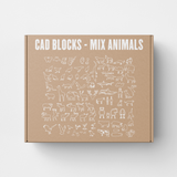 Mixed Animal CAD Blocks (80+ Farm, Wild and Bird Silhouettes)