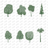 Tree Cutout Set